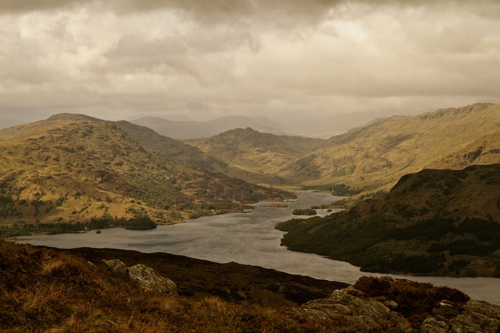 Loch-Katrine from Ben Venue, Scotland